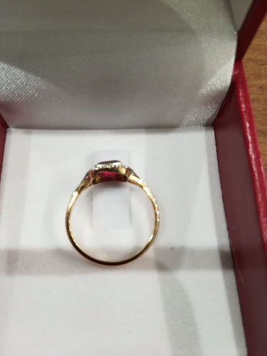 Bague Bague Ancienne 2 ors Diamants 58 Facettes