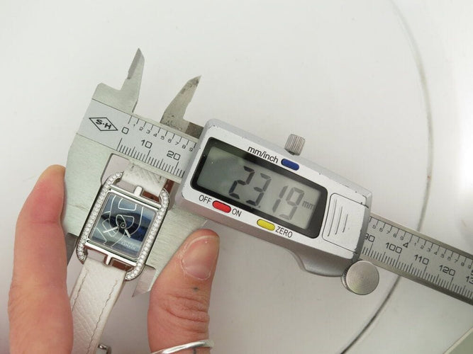 Montre montre HERMES cape cod cc1.330 diamant chaine d'ancre bracelet blanc boite 58 Facettes 267772