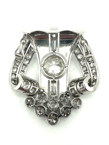 Pendentif Pendentif Art-Déco en platine et diamants 58 Facettes