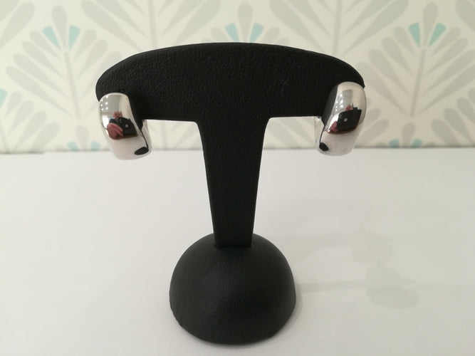 Boucles d'oreilles Boucles d'oreilles Créoles Or Blanc 58 Facettes