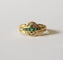 Bague 57 Bague or jaune 18k - Diamants et émeraudes 58 Facettes