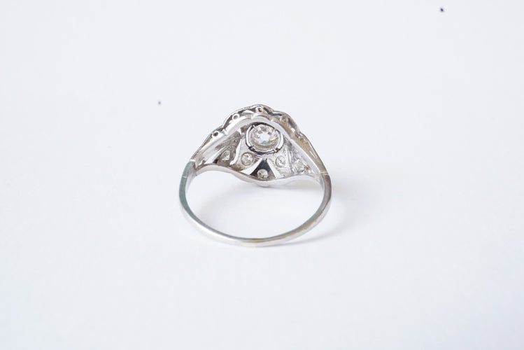 Bague Bague dôme or et diamants 58 Facettes