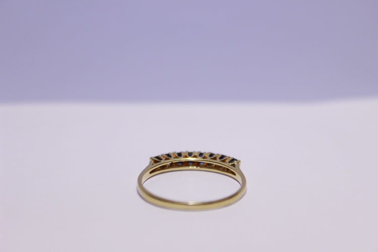 Bague 56 Bague 8 Saphirs 58 Facettes