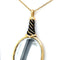 Pendentif PENDENTIF MIROIR TORSADE OR JAUNE 58 Facettes Réf 1.0000002/3