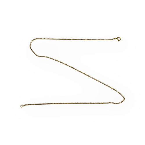 Collier Chaîne maille vénitienne 40 cm en or jaune 750 58 Facettes 149064869