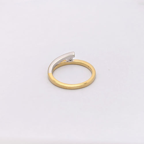 Bague 49 Bague 2 ors et diamant 58 Facettes 26369