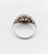 Bague Art Déco or blanc, diamant et monture géométrique 58 Facettes A05884