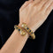 Bracelet ZOLOTAS - Bracelet Ciselé or jaune saphir 58 Facettes LP678/9