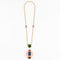 Collier Atelier Georges Lenfant - Exceptionnel Collier en or jaune lapis lazuli ,jade, nephrite, corail et onyx. 58 Facettes 58FC9