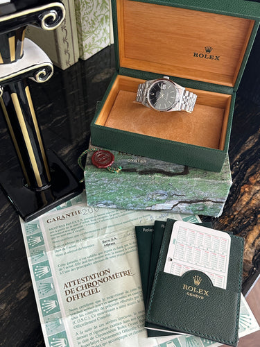 Montre ROLEX - Montre Datejust 16234 cadran noir année 2002 58 Facettes