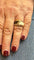Bague Bague vintage or jaune et diamants , bois et ivoire 58 Facettes
