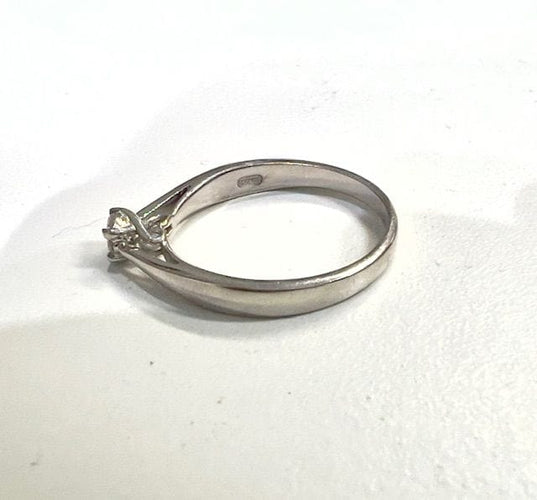 Bague 52 BAGUE CONTEMPORAINE DU XXE SIÈCLE EN OR 18 KT AVEC DIAMANT / SOLITAIRE 58 Facettes Q967A