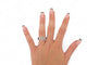 Bague 54 bague CHAUMET class one mm t54 or blanc 18k 7.6gr sertie 8 diamants 58 Facettes 269924