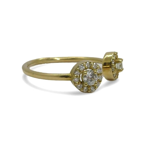 Bague 53 Bague or jaune et diamants 58 Facettes 00004101
