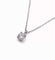 Collier Collier solitaire diamant or blanc 58 Facettes Pend.Dt-FA.27