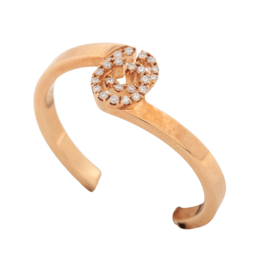 Bague 54 GUCCI - Bague GG Diamond running or jaune 58 Facettes