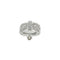 Bague 54.5 Bague lien diamants en or blanc 58 Facettes