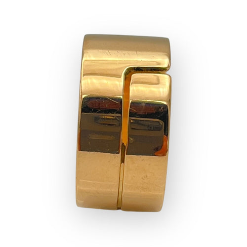 Bague 63 Bague anneau géométrique en or jaune 750 (18k) 58 Facettes 149061657