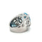 Bague 55 Bague or blanc topaze et diamants 58 Facettes 1.0000076/2