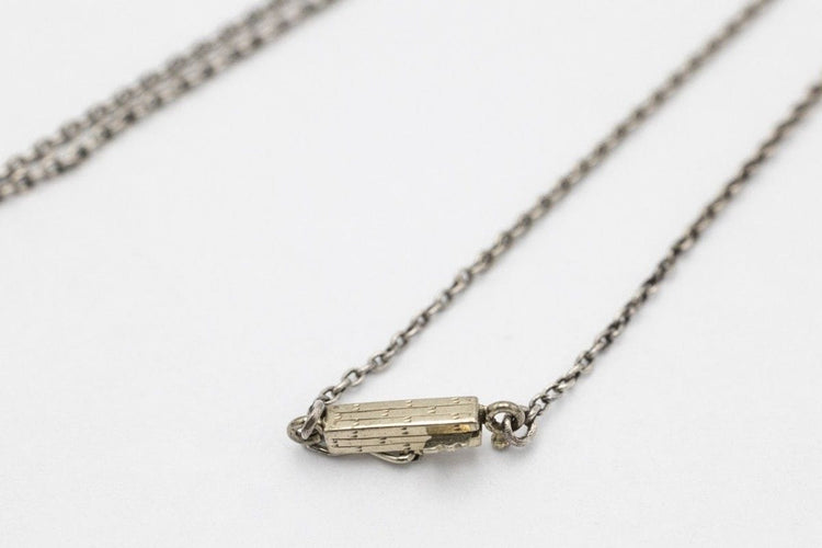 Collier Collier unique en or jaune et argent avec perle et diamants 2,10 ct, 1ère moitié du 19e siècle 58 Facettes 10914