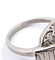 Bague 50 Bague en platine avec aigue-marine et diamants 58 Facettes