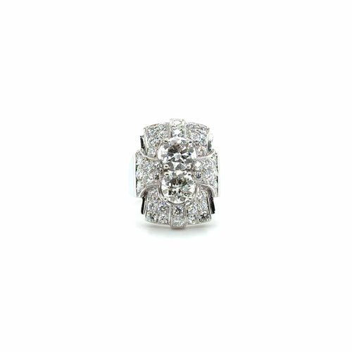 Bague 56 Art déco - Bague platine - diamants 3,72 carats 58 Facettes 1.0000795/5