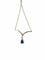 Collier Collier en or blanc certifié IGI avec saphir et diamant 58 Facettes