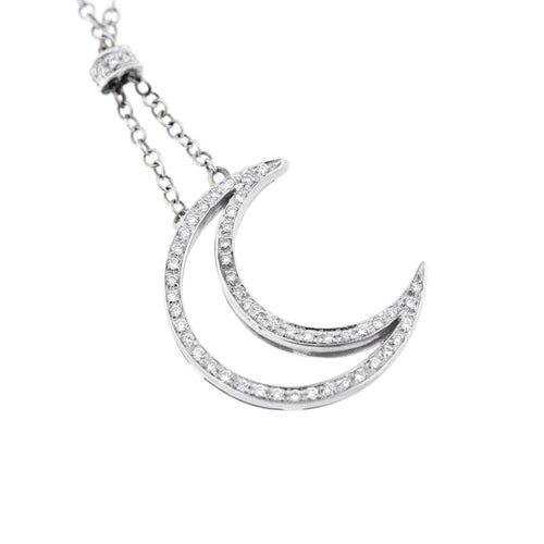 Collier Collier lune et diamants 58 Facettes 13249