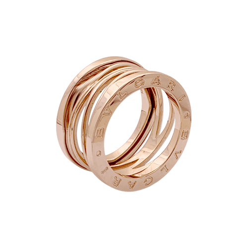 Bague 54 Bague Bulgari "B.Zero1 Zaha Hadid" en or rose. 58 Facettes 34743