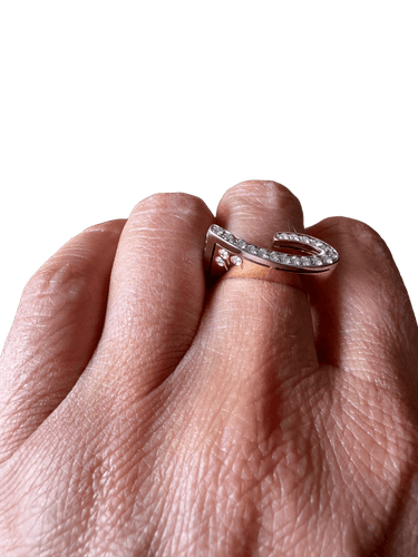 Bague 54 Bague Eventail Géometrique deux ors 58 Facettes 1.0002290/2