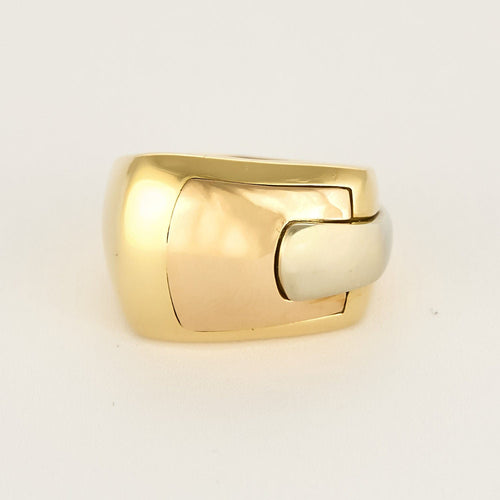 Bague 61 Bague en Or jaune, blanc et rose 18k 58 Facettes CHAL1186