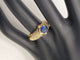 Bague 59 Bague vintage en or jaune avec saphir des années 1970-80 58 Facettes