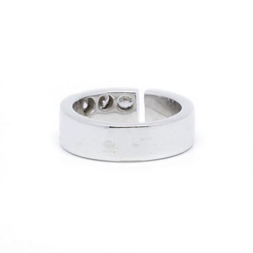 Bague 52 Bague - or blanc et diamants 58 Facettes 200133R