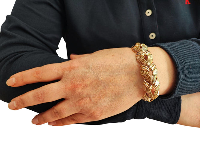 Bracelet Bracelet or jaune 18K Années 60 58 Facettes BRAC.TULIP-1505
