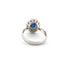 Bague 52 Bague en platine avec saphir central et diamants 58 Facettes