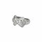 Bague 49.5 Bague jonc or blanc diamants 58 Facettes LP962/13