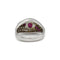 Bague 52 Bague - Or blanc, rubis et diamants 58 Facettes 1078