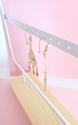 Boucles d'oreilles Boucles d'oreilles pendantes filigranées Or Jaune 58 Facettes AA 1648