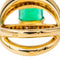Bague 54.5 Bague Or jaune Emeraude, Diamant 58 Facettes 3440736CN