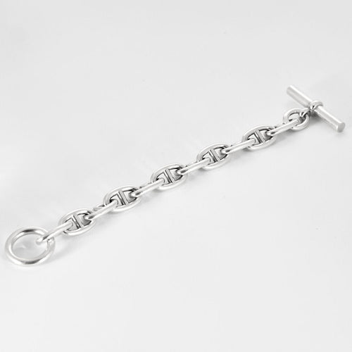 Bracelet HERMES - Bracelet "Chaîne d'Ancre" Grand Modèle en argent 58 Facettes B250495