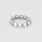 Bague 51 Bague souple en or blanc et diamants 58 Facettes JRW0025-51