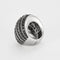 Bague 49 DE GRISOGONO - Bague coktail en or blanc pavée de diamants blancs et de diamants noirs 58 Facettes