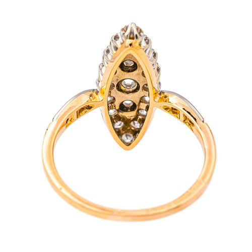 Bague 55 Bague  Marquise Or rose, Or blanc Diamant 58 Facettes 4145050CN