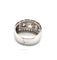 Bague 54 Superbe bague Art déco en or blanc 18 carats avec un gros diamant central et des diamants environnants 58 Facettes