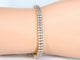 Bracelet Bracelet de tennis en or avec 2 rangées de diamants de 1,50 carat 58 Facettes 2148