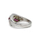 Bague 52 Bague - Or blanc, rubis et diamants 58 Facettes 1078