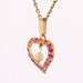 Pendentif Pendentif coeur rubis et perle 58 Facettes 21-275B