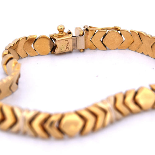 Vintage armbånd i gult guld 