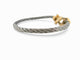 Bracelet bracelet FRED force 10 gm manille or jaune 18k t 18 cm 2 cordons 58 Facettes 271115