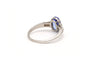 Bague 53 Bague contemporaine en platine sertie d'une tanzanite et de diamants 58 Facettes 22184